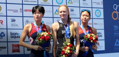 Woman from Kazakhstan wins Asian Triathlon Cup